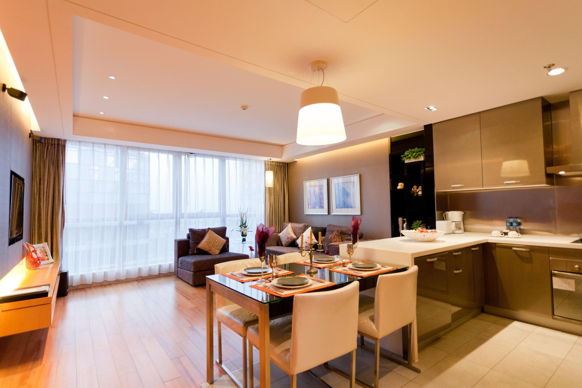 Ascott Raffles City Beijing Apartment Bagian luar foto